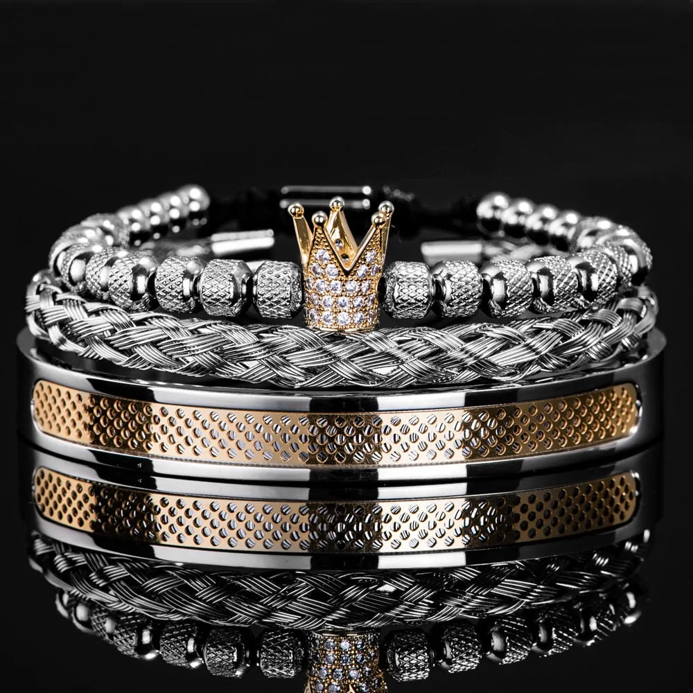 Handmade Men Crown Bracelets