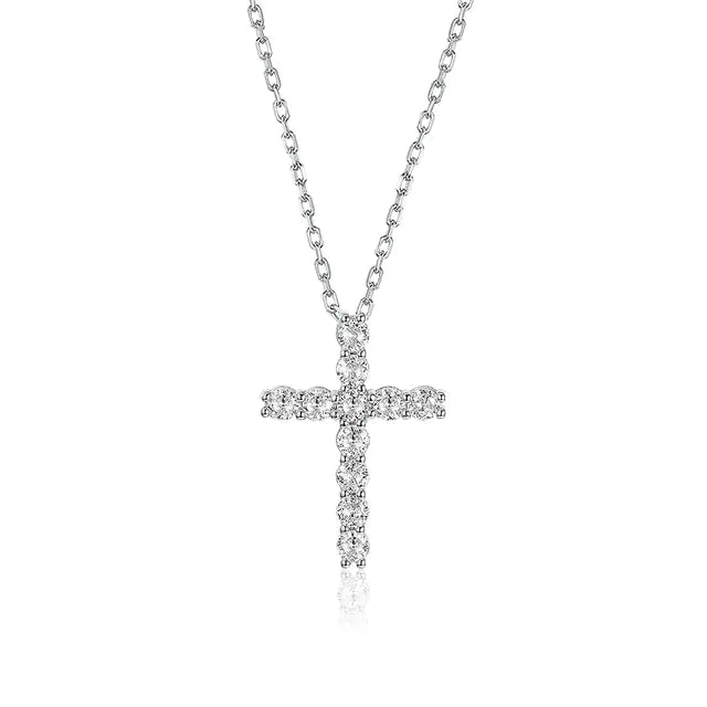 Moissanite Cross Pendants For Women